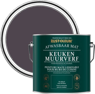 Rust-Oleum Donkerpaars Keuken muurverf - Druivensap 2,5L