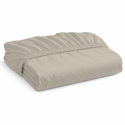 Decoware Hoeslaken - Katoen - Zand - Elastisch - 180x200 cm - Geschikt voor matrassen tot 25 cm