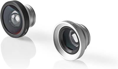 Nedis Set Cameralenzen - Apparaat: Smartphone / Tablet - 3-in-1 - Type lens: Brede Hoek / Macro / Visoog - Opklikbaar