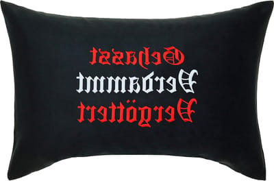 Decoratief Kussen - Sierkussen met Tekst - Woonkamer Decoratie - Waterafstotend - 40x60 cm - Zwart