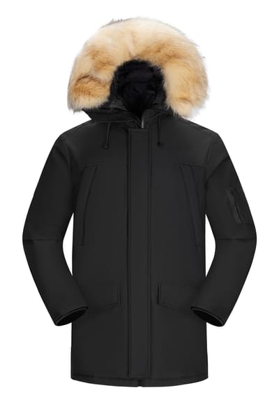 Subprime - Heren Jas winter Parka Tommy - Zwart - Maat XXL