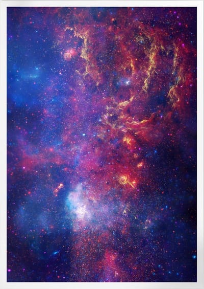 Galactic Central Region Of The Milky Way | Space, Astronomie & Ruimtevaart Poster | A3: 30x40 cm