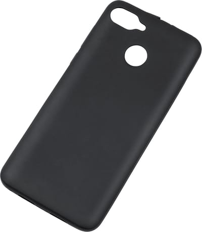Krüger&Matz FLOW 6 Serie - Siliconen Telefoonhoesje - Zwart - Cameragat - Toegang tot Knoppen