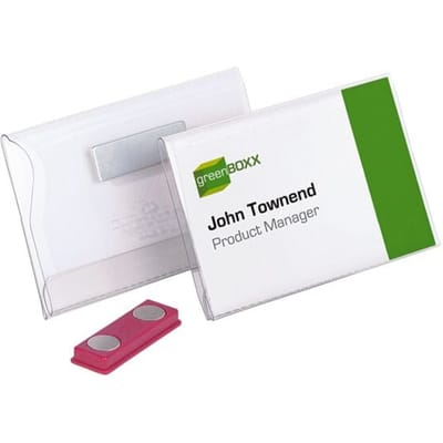 DURABLE Naambord, Regular - met magneet, kunststof, 75x40 mm, 25/VE Kunststof