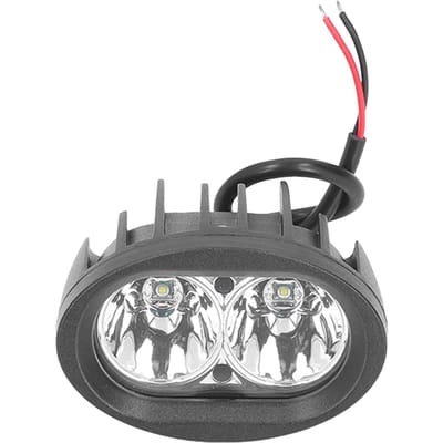 Lampe de Travail pour Voiture 2 LED 4 pouces 20W IP67 Étanche Boîtier en Aluminium pour Camions Tout-Terrain Bateaux gray
