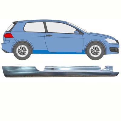 Volledige dorpel voor Volkswagen Golf 6 2008-2013 / Rechts