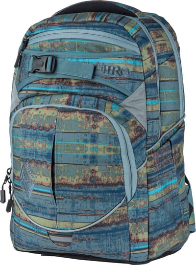 NITRO Schoolrugzak Rugzak Daypacker Collection Superhero Backpack 30L Frequency Blue Blauw Veelkleurig