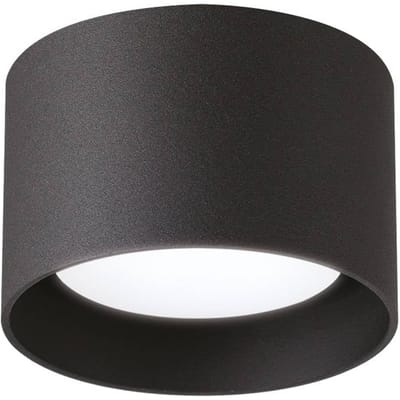 Ideal Lux downlight Spike Rond, zwart, aluminium, Ø 10 cm