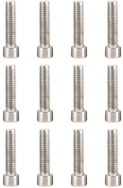Set van 12 M5 x 18mm Fietsschroeven voor Stuur en Stuurpen - Duurzame Bevestigingsschroeven met Ring voor Racefietsen en Mountainbikes