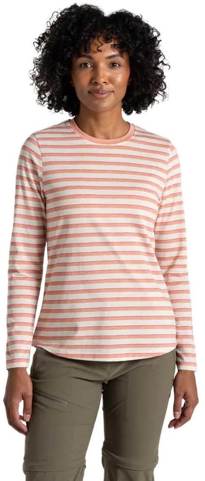 Craghoppers NosiLife Akona LS Top Dames (Maat - 18, Kleur - Clay Stripe)