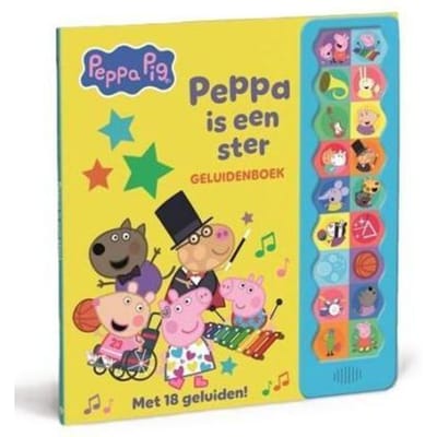 Peppa Pig - is een ster! Geluidenboek Geluidenboeken Kartonboekjes Baby- en peuterboeken