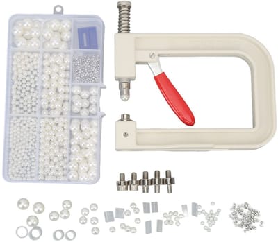 Dailygoods- Parelzetmachine Slijtvast - Handpersmachine - Parels - Sieraden - Doe-het-zelf - Compact en duurzaam - Parelinlegmachine