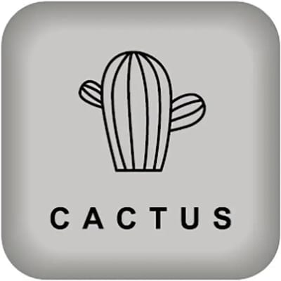 Deurstopper - Wandbeschermer - Botsingen Vermijden - Zelfklevend - 45 cm - Grijs Cactus