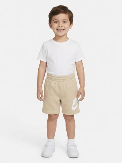 Nike Sportswear Club Fleece French Terry Shorts 'Sand Drift' Kinderen Maat 122/128