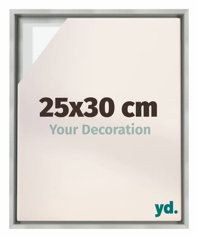 Your Decoration - Baklijst 25x30 cm - Zilver Mat - Baklijst voor Canvas - MDF - Lyon