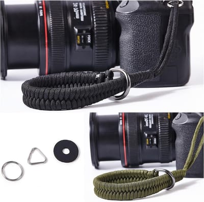 Verstelbare Polsband voor Fotografie, Ideaal voor Snel Ontspannen, Zwart en Groen, Maat M, Comfortabel en Duurzaam