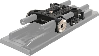 Camera Basisplaat met 15mm Stangklem en ARRI Dovetail Klem voor Schoudersteun en Statiefmontage