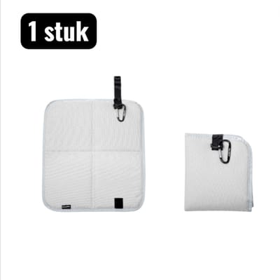 1 stuk - Kampeerkussens - Opvouwbaar Buiten Zitmatje - 32*36cm - Waterdicht & Geïsoleerd voor Wandelen & Picknick - Lichtgewicht Draagbaar Grondzeil voor Camping en Festivals - Wit