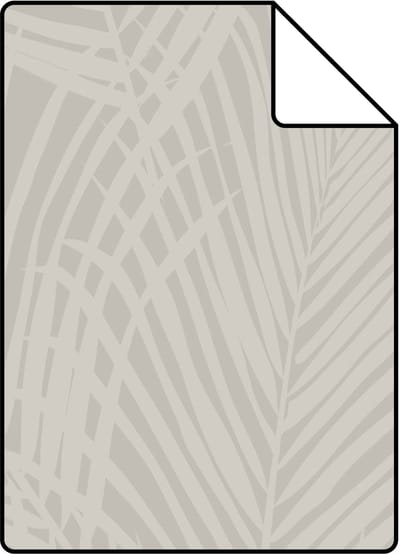 Proefstaal Origin Wallcoverings behang palmbladeren beige - 26,5 x 21 cm - 347743-S