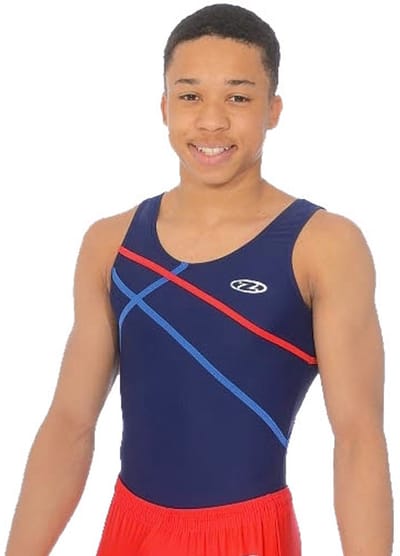 Marineblauw Atlas herenturnpak maat 40 jongens gympak blauw blauwe donkerblauw donkerblauwe marine navy lycra