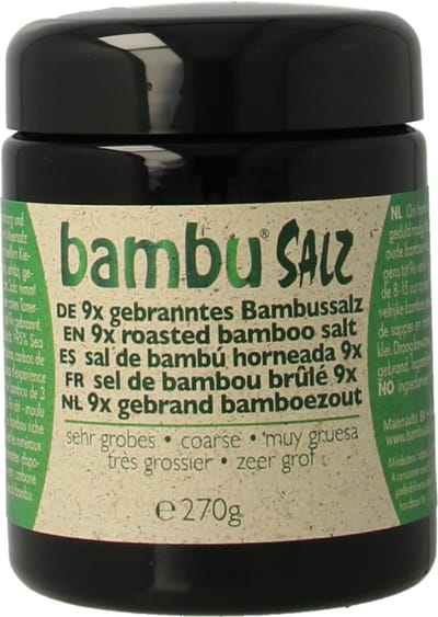 Bambu Salz Bamboezout zeer grof 9x gebrand 270 Gram