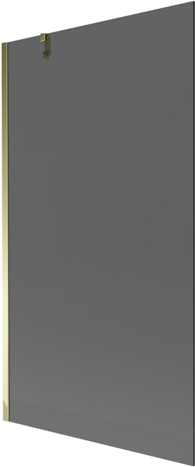 Mexen Next badscherm 1-vleugelig 100 x 150 , grafiet, goud - 895-100-000-00-40-50