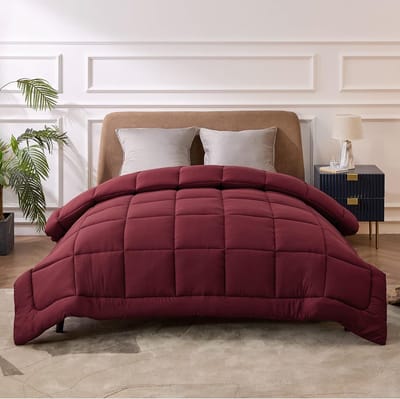 Dekbed - Winterdeken - Warm en comfortabel - Rood - Wasbaar - Hoogwaardige microvezel - Geschikt voor volwassene - 200 x 200 cm