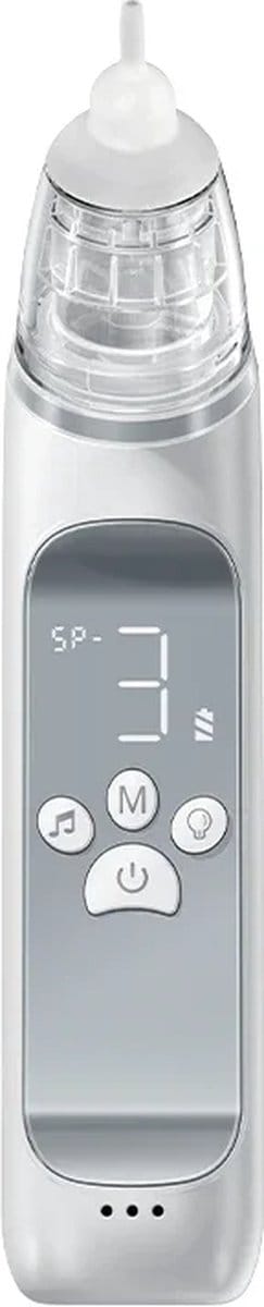 DrPhone PureNose - Elektrische Neusaspirator – Neuszuiger - Speciaal Voor Baby’s – Drie Zuigniveaus - Anti-reflux Ontwerp - Wit