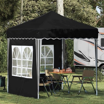 vidaXL - Pop-up - Feesttent - 195 - x - 195 - x - 245 - cm - Antracietkleurig