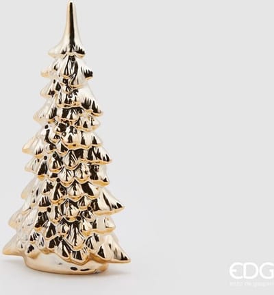 EDG - Enzo De Gasperi Kerstboom in goud porselein met LED H29x15x9