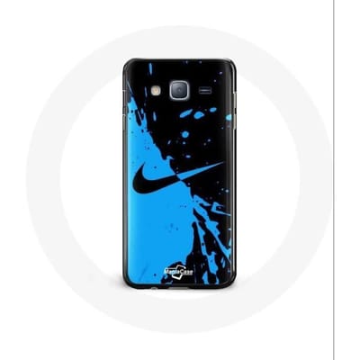Hoesje voor Samsung Galaxy j3 2016 Nike Logo Blauw en Zwart