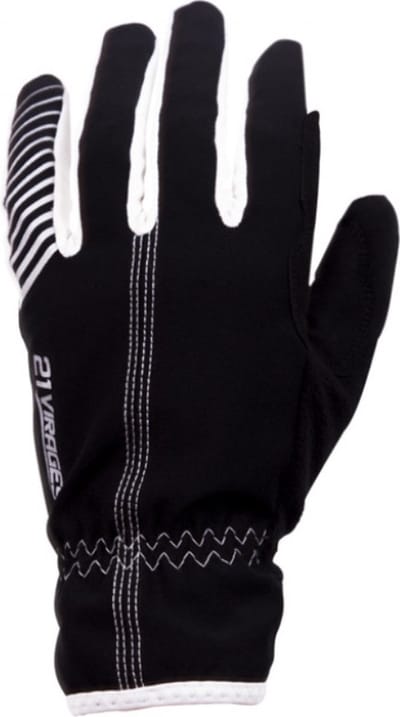 21Virages fietshandschoenen winter wind- en waterproof unisex Zwart wit-S