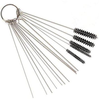 Jeu de brosses de nettoyage de carburateur pour voitures et motos, comprend des brosses métalliques et des brosses de découpe de gaz