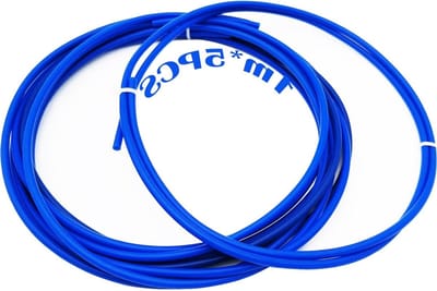 1 meter PTFE Slang, 2mm ID x 4mm OD Teflon Slang voor 3D Printer, Geschikt voor Bowden en 1.75mm Filament (5 Stuks, Blauw)