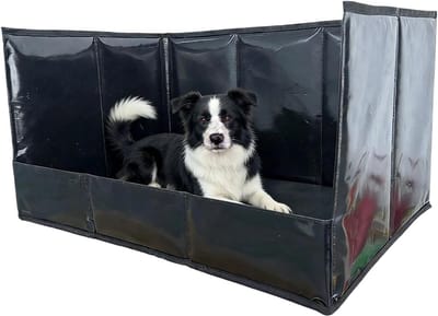 Hondentoilet - Puppy Trainingsbak - Binnen Zindelijkheid - Hoge Spatrand - Opvouwbaar Ontwerp - Zwart