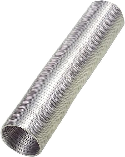 Flexibele Aluminium Afvoerbuis 120 mm Diameter - 5 Meter Lengte - Grijs