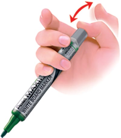 Pentel whiteboard marker MAXIFLO MWL5M, geel