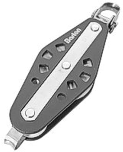 Barton Marine Enkele Draaibare Katrol Met Touwondersteuning 370kg 8 Mm Zilver 35 x 155 mm