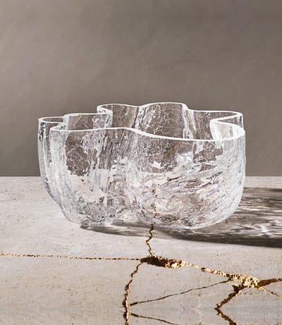 Kosta Boda Schaal Crackle 11cm hoog