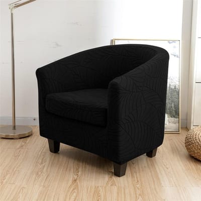 Jacquard Club Fauteuilhoes Effen Kleur Stoelhoezen Stretch Bankhoezen Woonkamer Meubelbeschermer Verwijderbaar