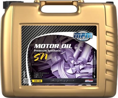 MPM Motorolie 5W50 SN premium synthetic - 20 liter