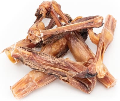 Mollie & Babs - Bullepees Puntjes - Beste Kwaliteit - Ambachtelijk Gedroogd - Stinkt Niet - Hondensnacks - Kauwsnacks - Rund - 100% Natuurlijk - Ca 200 Gram