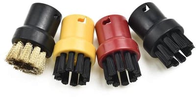 Stoomreiniger Borstels - borstelset - borsteltjes stoomreiniger - geschikt voor karcher oa. SC1, SC2, SC3. SC4, SC5 - vervanging set - 4 stuks - Multikleur