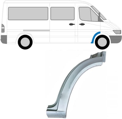 Reparatiepaneel voorspatbord voor Mercedes Sprinter 1995-2006 / Rechts