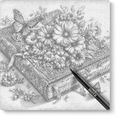 Boek Met Vlinder | Dot painting | 50x50cm  Meest gekozen | Dot painting | Oh My Dotz | Dots stippen | Diamond painting & Schilderen op nummer alternatief | Happy hobby