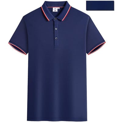 Korte Mouw T-shirt Heren Poloshirt Simpel T-shirt Zomer Revers Halve Mouw Effen Kleur Top Dunne T-shirt Heren XXXXL blue