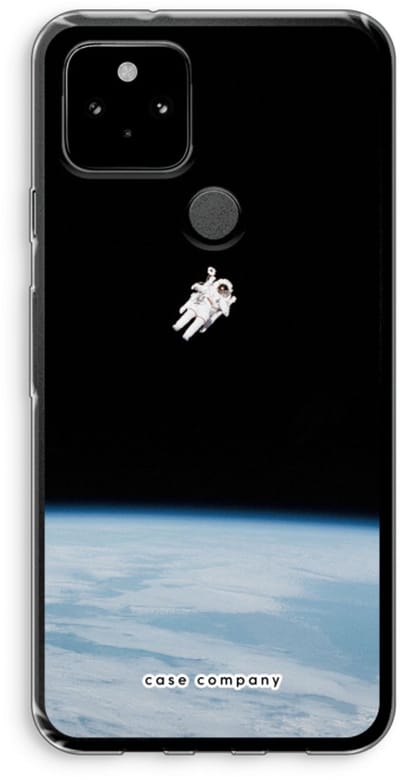 Case Company® - Hoesje geschikt voor Google Pixel 5 hoesje - Alone in Space - Soft Cover Telefoonhoesje - Bescherming aan alle Kanten en Schermrand
