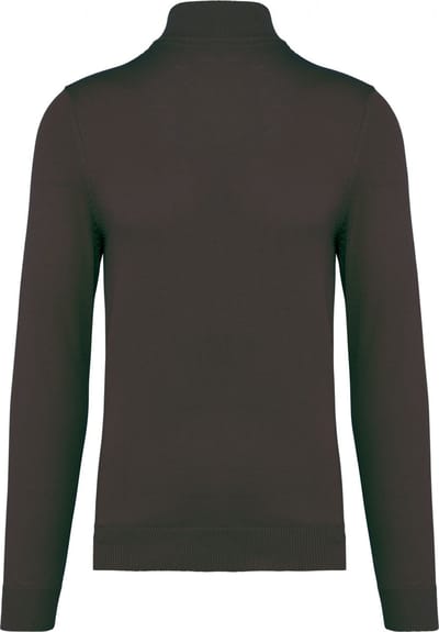 Pullover/Cardigan Heren S Kariban Rolkraag Lange mouw Dark Grey 50% Katoen, 50% Acryl