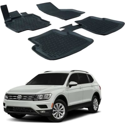 SCOUTT 3D Vloermatten Volkswagen TIGUAN 2 vanaf 2016- Premium Rubber - Waterbestendig - Op Maat zwart
