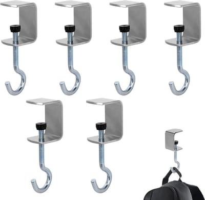 Bureautashaken - Draagbare Handtashanger - 6 Stuks - Verstelbaar